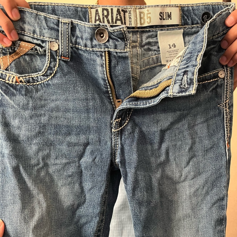 Boys Ariat denim B5 Slim